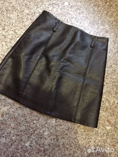 Кожаная юбка