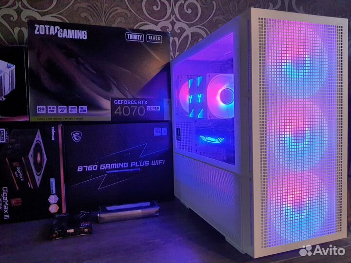 Мощный Zotac RTX4070 Super Trinity +Core i5 13500