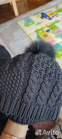 Шарф снуд и шапка