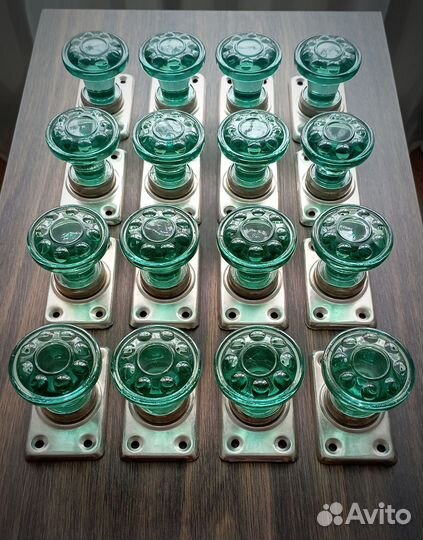 Ручки дверные стеклянные советские 16 шт