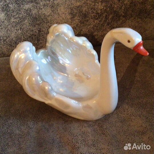 Статуэтка Ваза Конфетница Лебедь Киев Большая