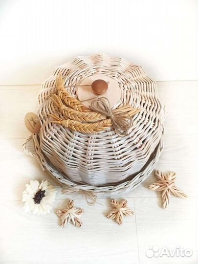 Плетеная хлебница, корзина, сумка, мебель, поднос