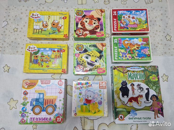 Пазлы для детей пакетом