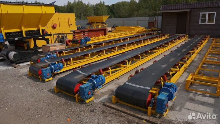 Ленточный конвейер желобчатый кл-500/10м