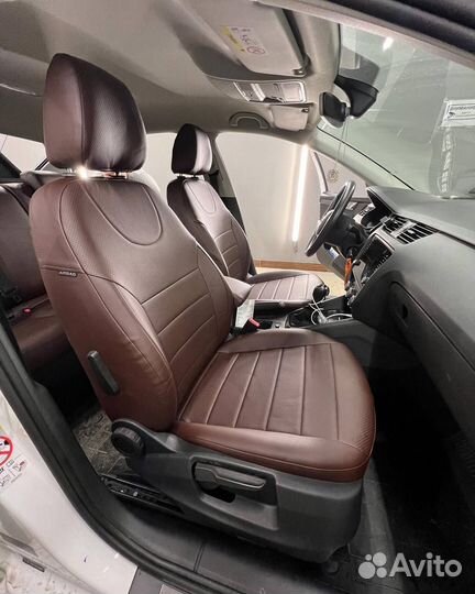 Авточехлы из экокожи Skoda Octavia A-7