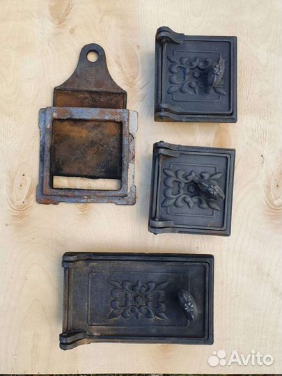 Дверца для печки чугунная, Задвижка