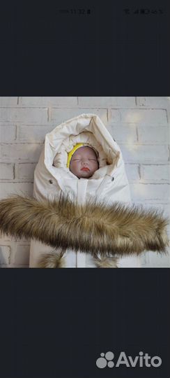 Детский конверт на выписку