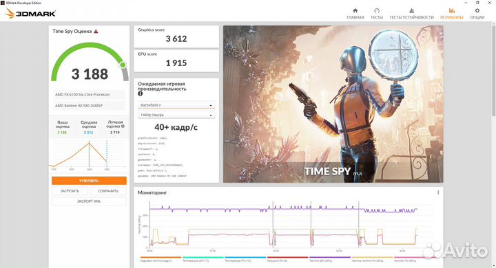 Видеокарта Asus RX 580 8gb