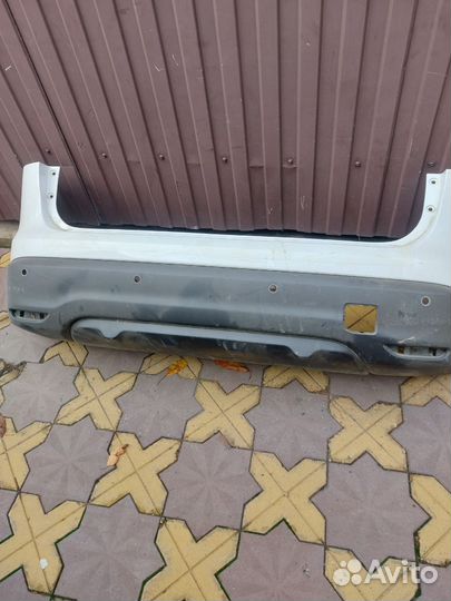 Задний бампер на ниссан кашкай 2018г