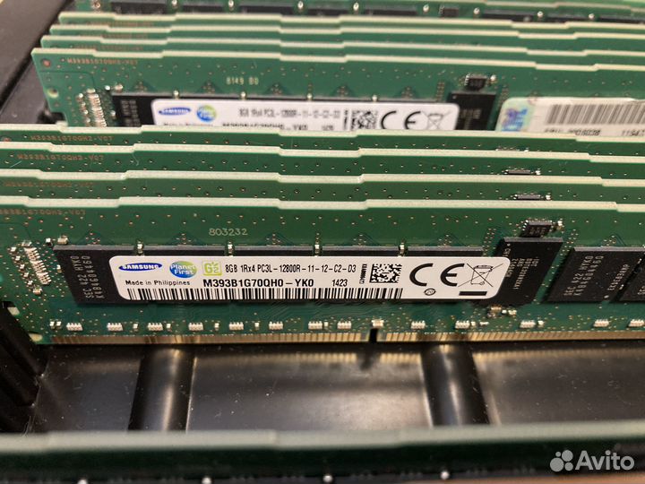 Память сервера 8Gb 36шт 288Gb PC3-12800R 1Rx4