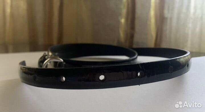 Ремень женский лакированный 100см