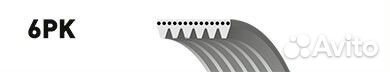 Ремень поликлиновый 6PK913 Gates