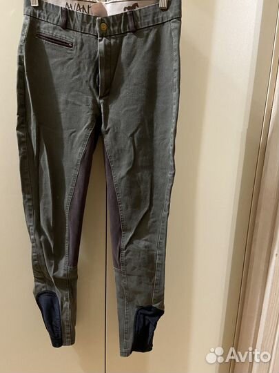 Конные бриджи зеленые