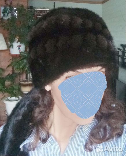 Шапка норковая женская