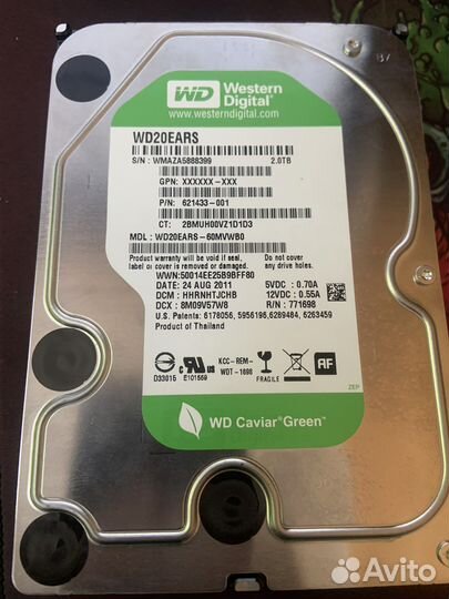 Жёсткие диски hdd 2 тб