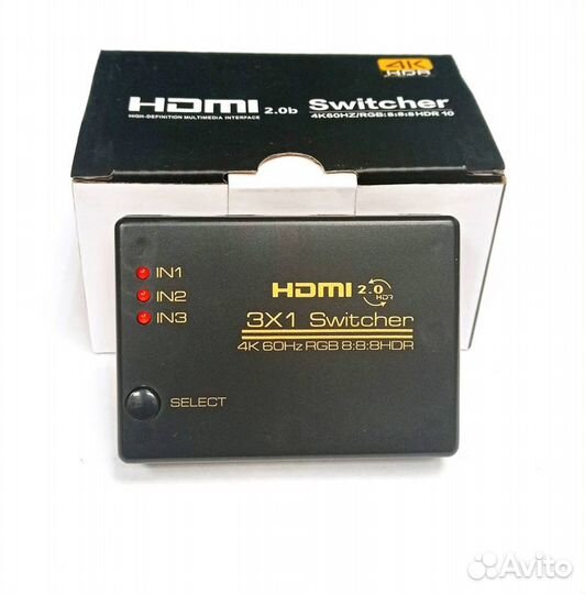 Hdmi Свитчер 3*1 ver. 2.0 с пультом ду