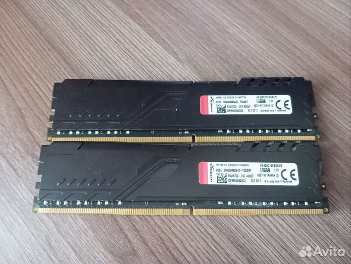 Оперативная память ddr4 Hyper X Fury 8gb 2660