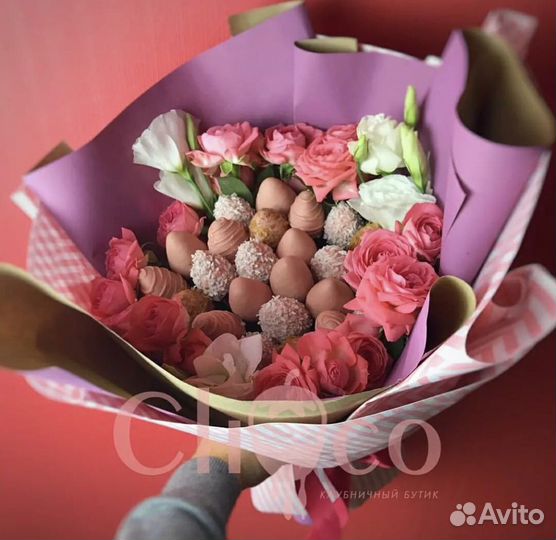 Букет из клубники в шоколаде