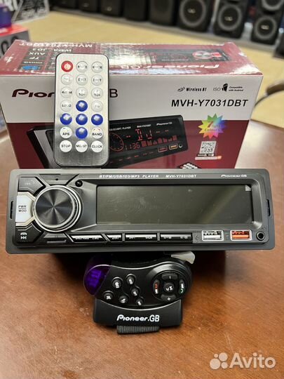 Магнитола Pioneer-OK Y7031 блютуз, 2 пульта д/у