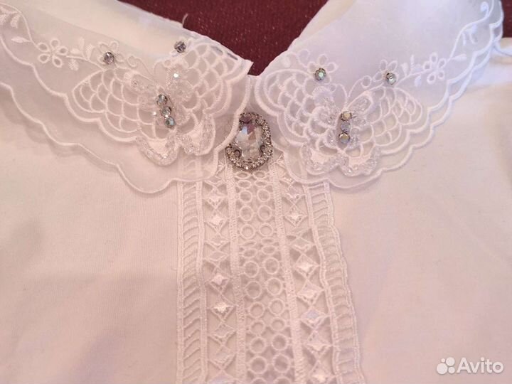 Блузка белая для девочек