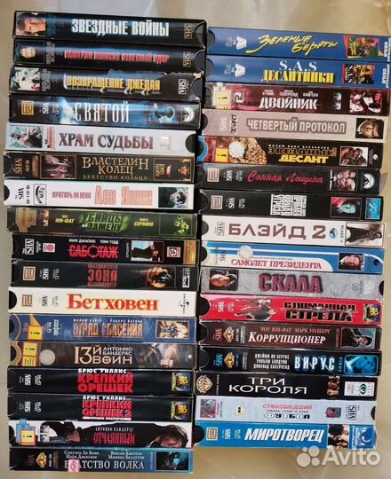 Видеокассеты VHS фильмы 90-х