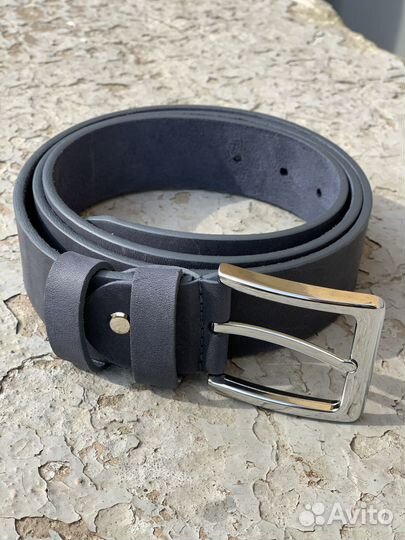 Мужской кожаный ремень новый