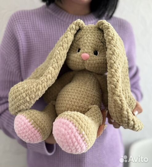 Мягкая игрушка заяц ручной работы