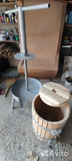 Пресс винтовой на 90 литров для винограда