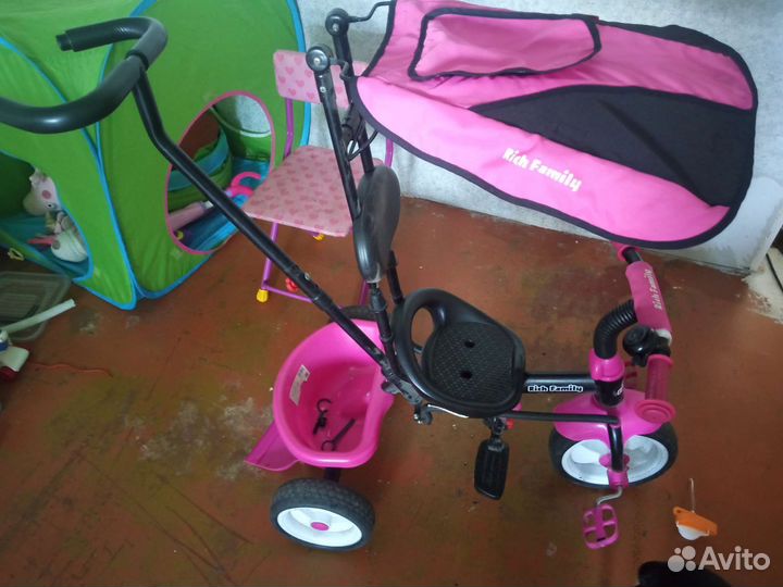 Детский трехколесный велосипед бу