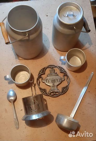 Алюминиевая посуда Бидоны, кружки, половник