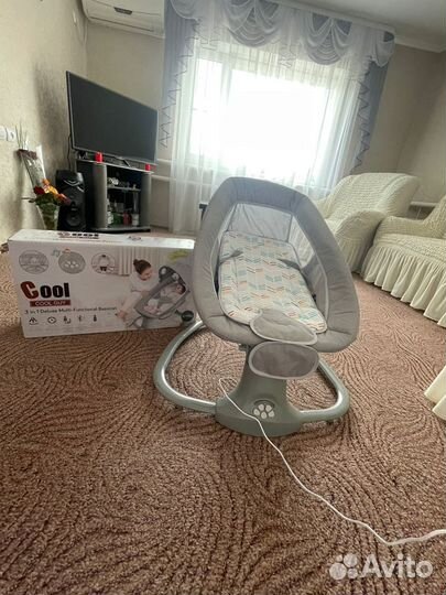Детская электрокачель шезлонг