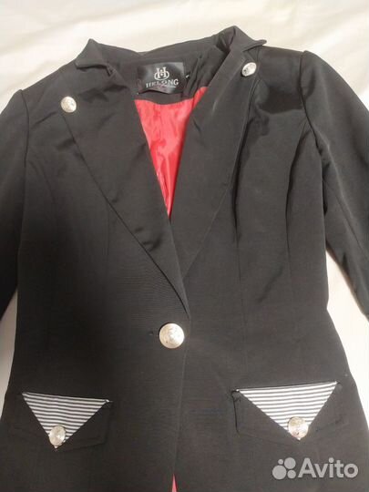 Пиджак черный праздничный 134