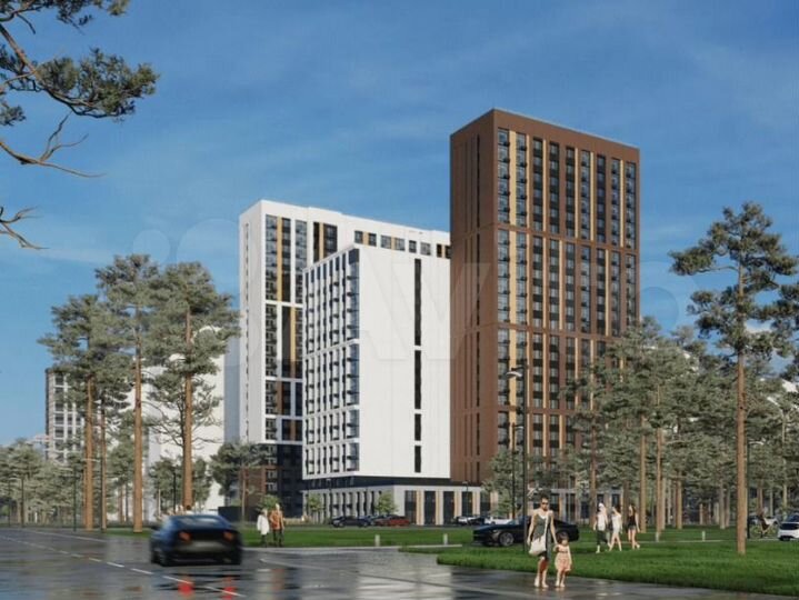 3-к. квартира, 84,2 м², 11/16 эт.