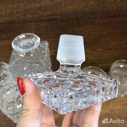 Штоф и стаканы Богемия