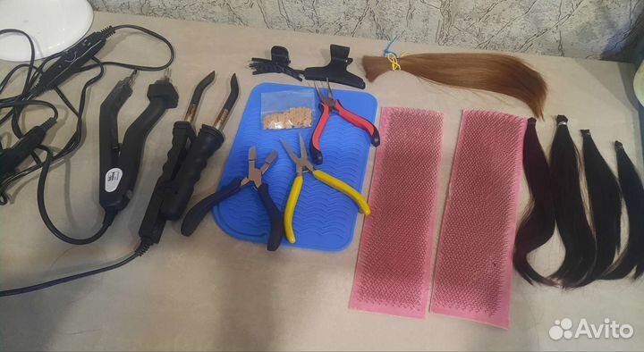 Инструменты для наращивания волос