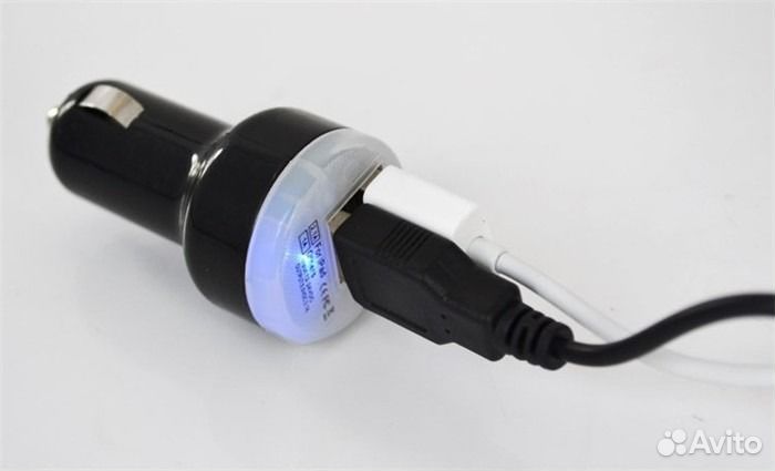 Автомобильное зарядное устройство, адаптер 2 USB