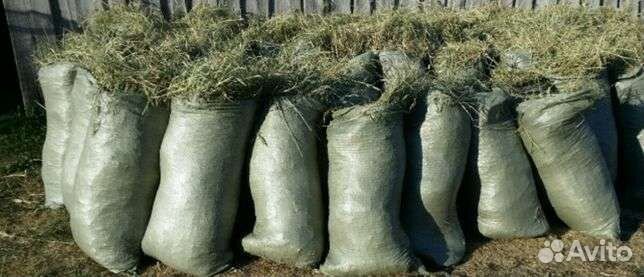 Сено в мешках