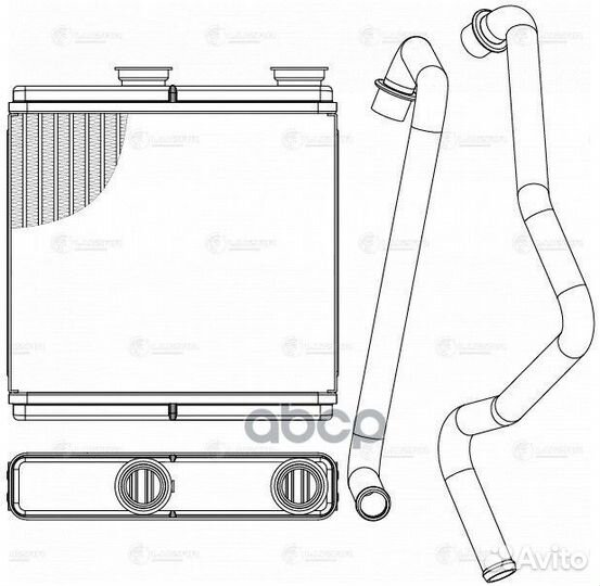 Радиатор отоп. для а/м Chevrolet Spark M300 (09)