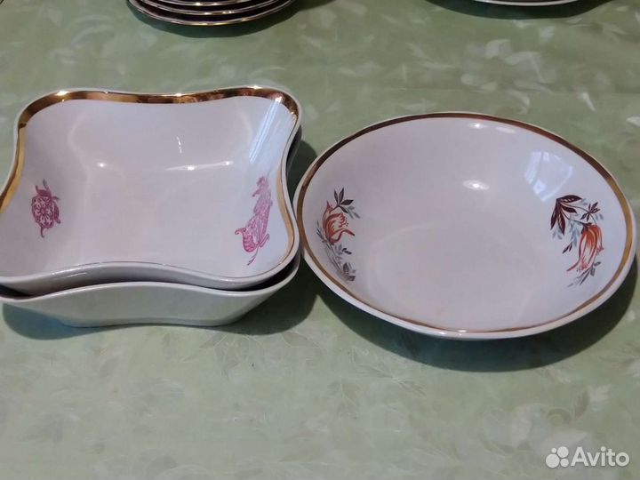 Сухарница Рига, тарелки Лфз, Bavaria Germany