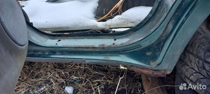 Порог с стойками и крылом Toyota Prado 90 95