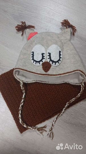 Комплект шапка и снуд для девочки