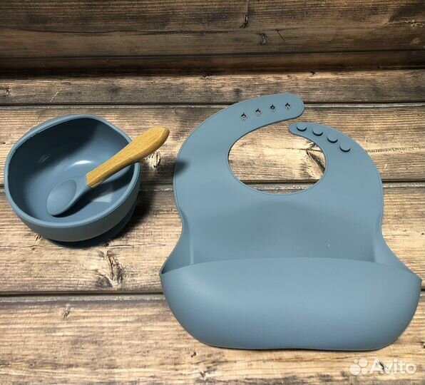 Набор детской силиконовой посуды