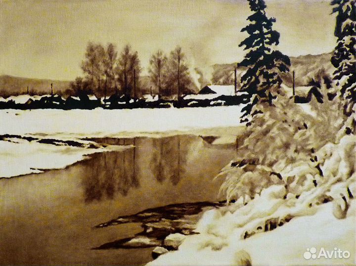 Картины нефтью на заказ Подарок нефтянику