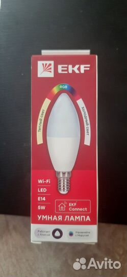 Умная лампочка EKF E14 5W
