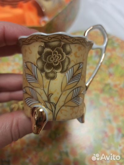 Сервиз кофейный из керамики на 6 персон