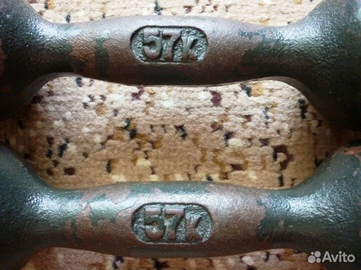 Гантели чугунные 3 кг. СССР