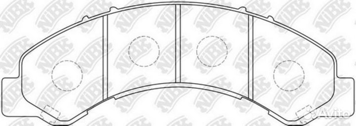 Колодки NiBK PN4464 nibk PN4464
