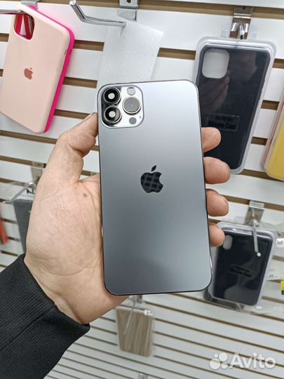 Корпус для iPhone xs max в стиле 14pro max(черный)