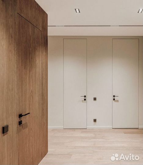 Скрытые межкомнатные двери под отделку