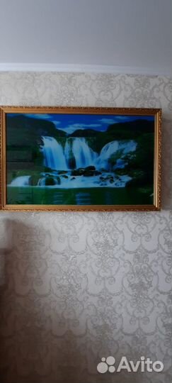 Картина водопад с подсветкой и звуком